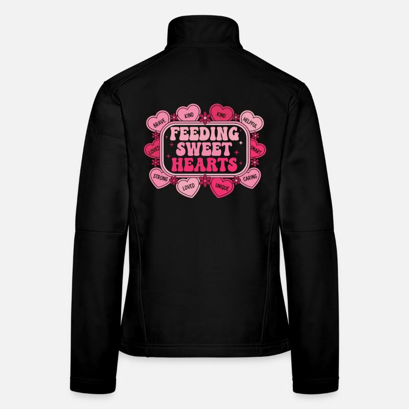 Caring Hearts: Bildung und Liebe Frauen Softshelljacke