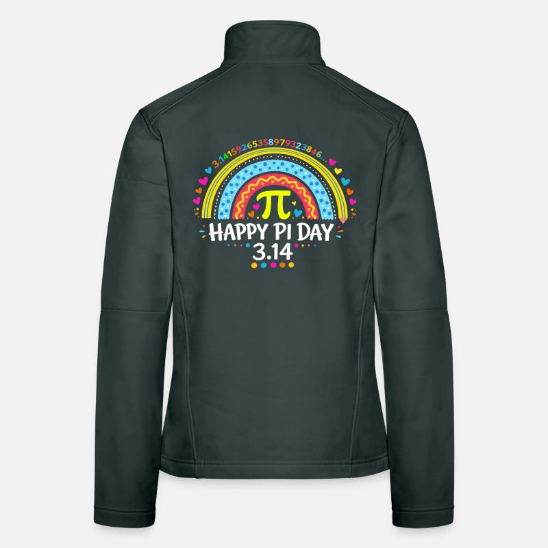 Happy Pi Day Rainbow – Mathe- und Lehrer-Geschenk Frauen Softshelljacke