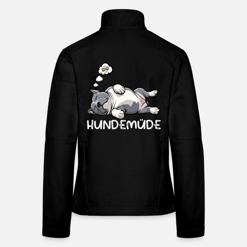 Hundemüde American Bully Bully Pit Bullybesitzer Frauen Softshelljacke