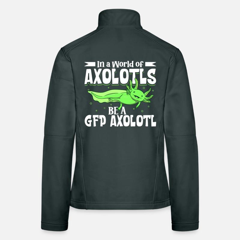 Sei ein GFP Axolotl Frauen Softshelljacke
