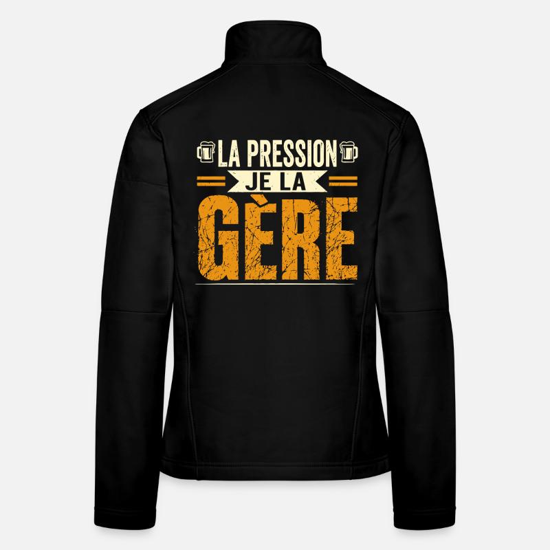 La pression je la gère Veste en tissu softshell Femme