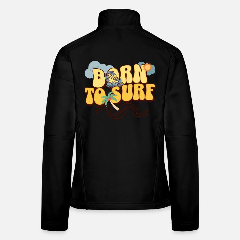 Né pour surfer Veste en tissu softshell Femme