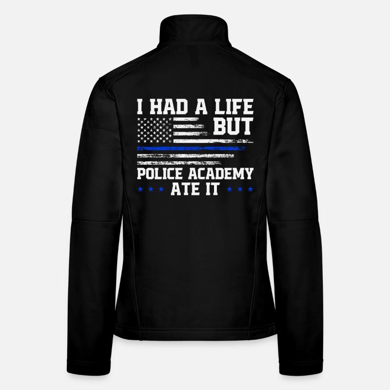 Polizeischule Überlebende Abschluss Polizeiakademie Frauen Softshelljacke