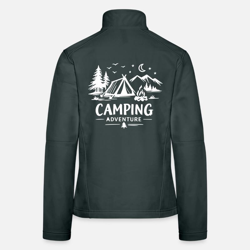 Camping Aventure Veste en tissu softshell Femme