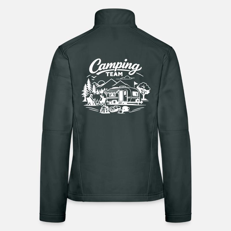 L’équipe du camping Veste en tissu softshell Femme