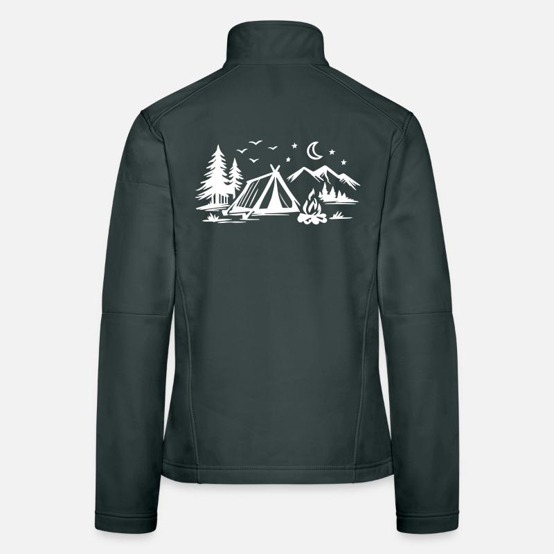 Camping Tent Women's Softshell Jacket