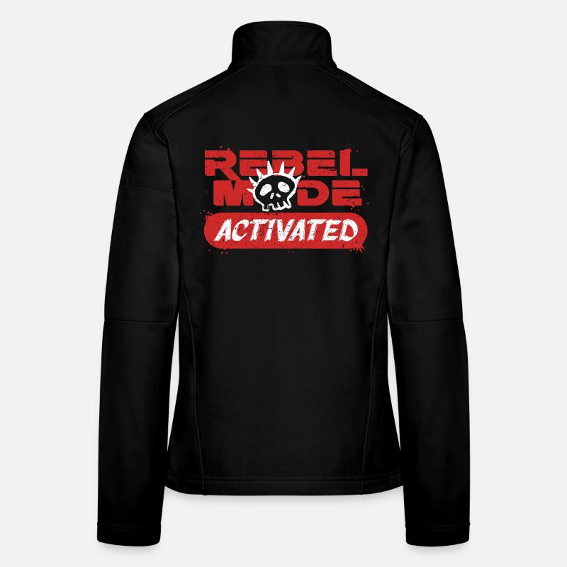Punk For A Day Rebel Mode Activated Frauen Softshelljacke
