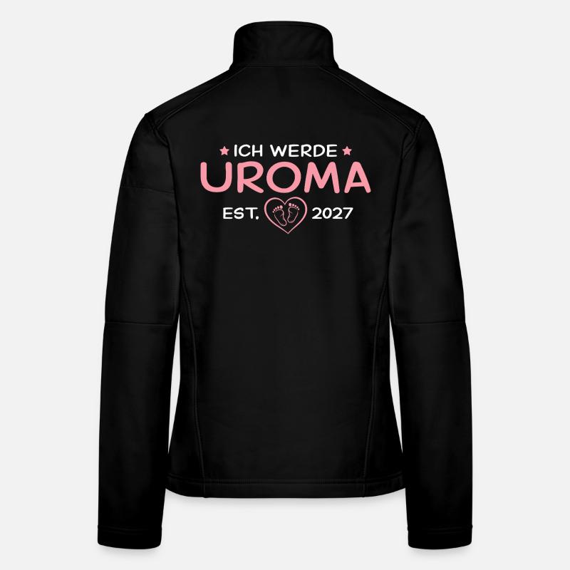 Ich werde Uroma 2027 – Urgroßmutter Geschenk Frauen Softshelljacke