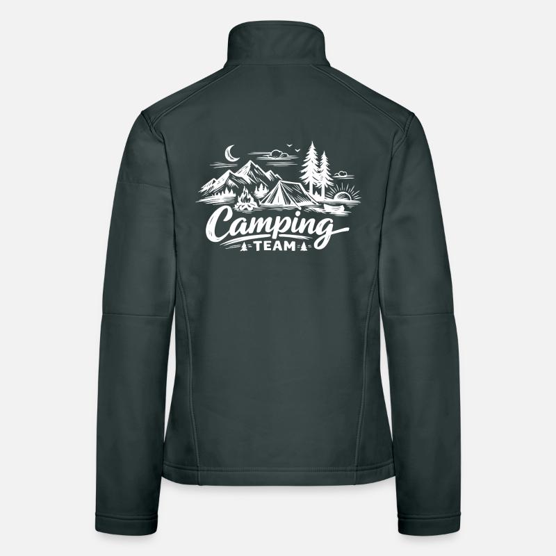 Camping Team Tent Women's Softshell Jacket
