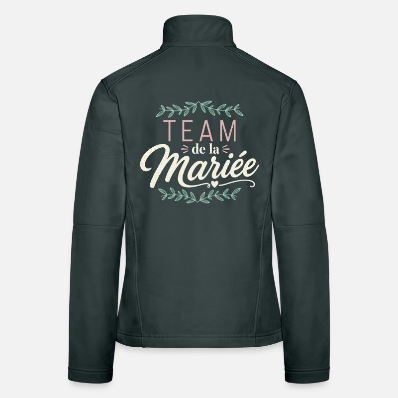 Team de La Mariée EVJF Veste en tissu softshell Femme