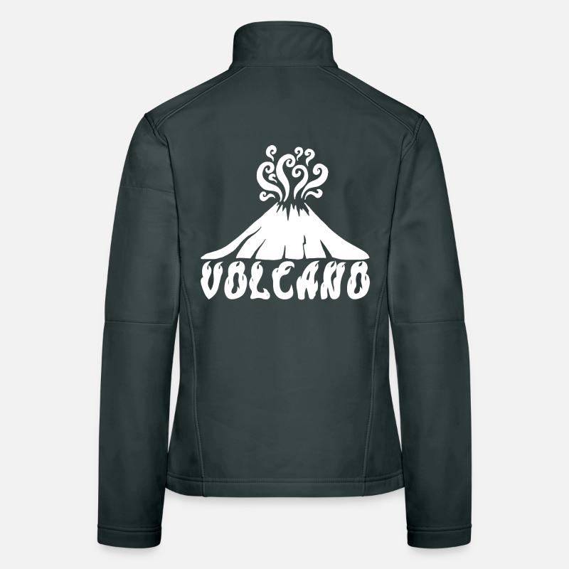 Volcan blanc Veste en tissu softshell Femme