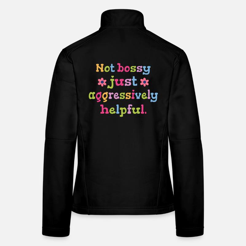 Nicht bestimmend nur hilfsbereit Humor Frauen Softshelljacke