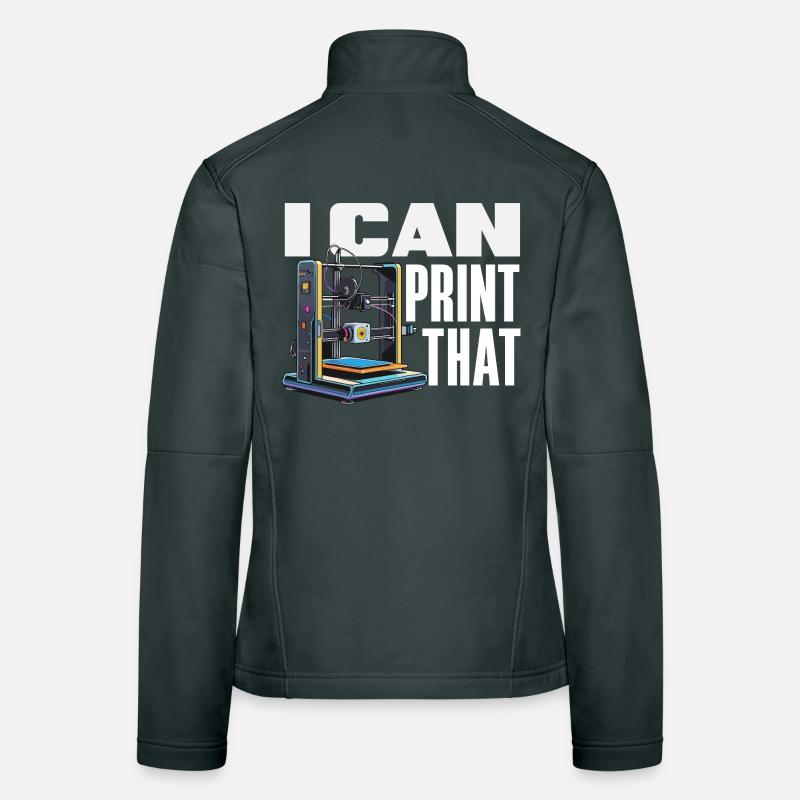 Ich Kann Das Drucken 3D Drucker Maker Lustig Frauen Softshelljacke