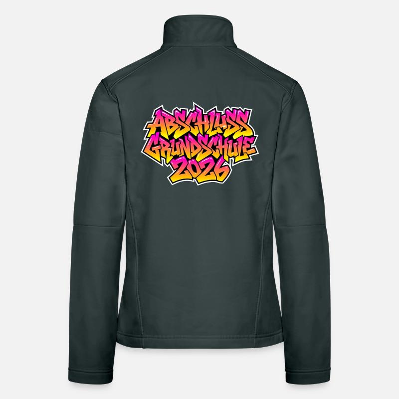 Graffiti de remise des diplômes de l’école primaire 2026 Veste en tissu softshell Femme