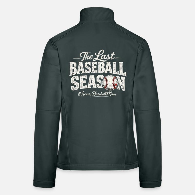 Senior-Baseball-Mama – Die letzte Baseballsaison Frauen Softshelljacke