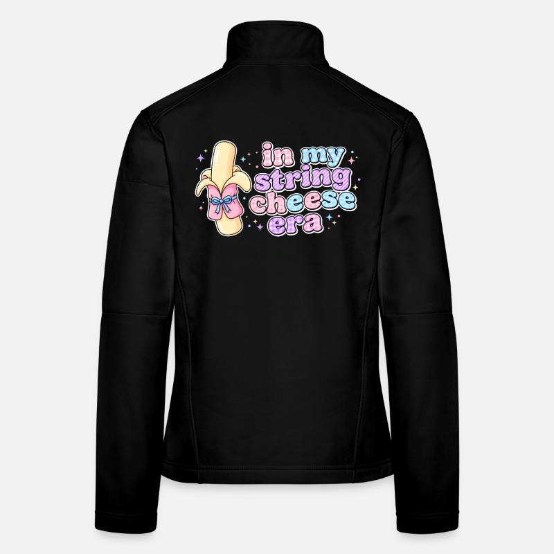 In My String Cheese Era Kaesestick Design Frauen Softshelljacke