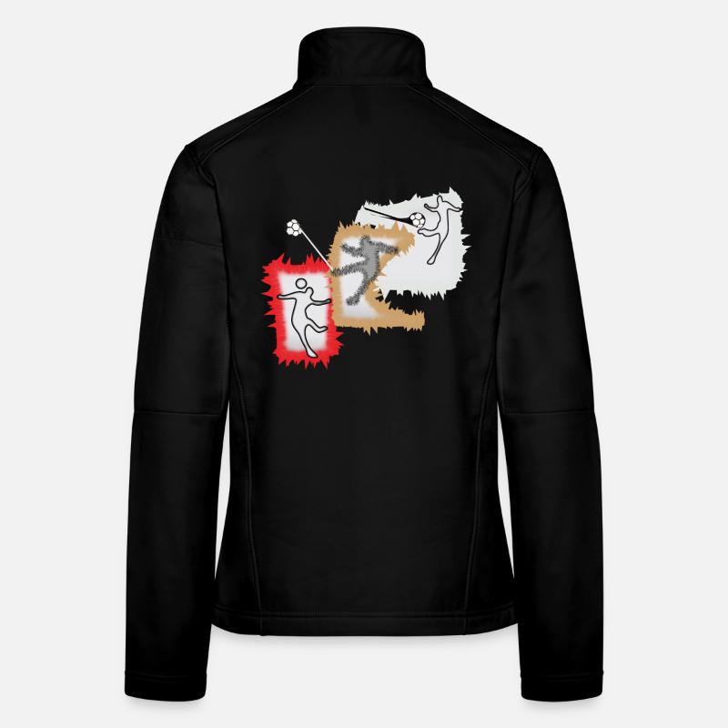 Dynamischer Ballspieler Frauen Softshelljacke