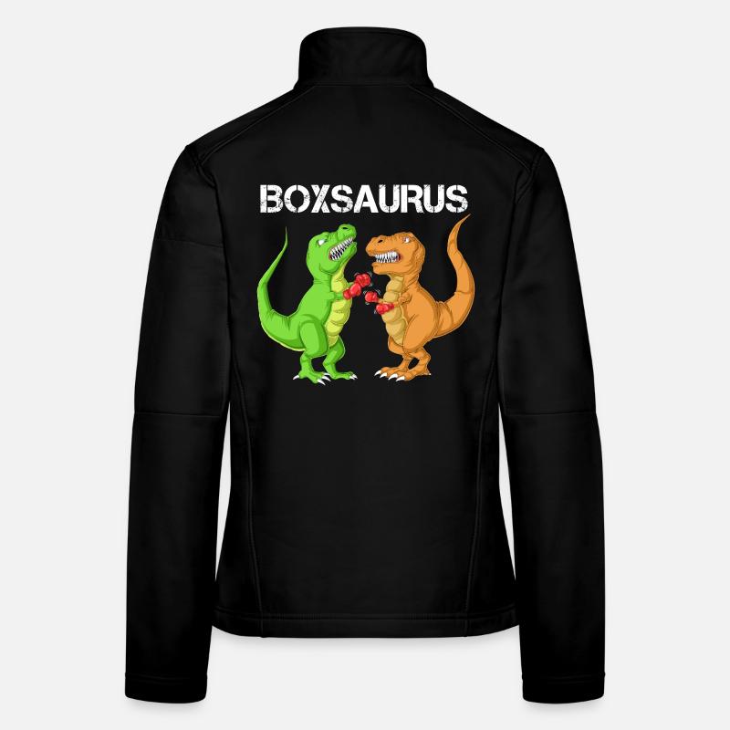 Boxen Saurus Dinosaurier Lustiger T-Rex Gym-Kämpfer Frauen Softshelljacke