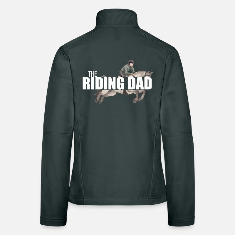 Le Père de Cavalier - Idée de cadeau pour le meilleur papa Veste en tissu softshell Femme
