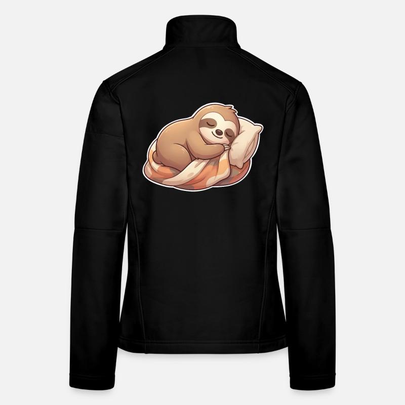 Faultier Schlafen Frauen Softshelljacke