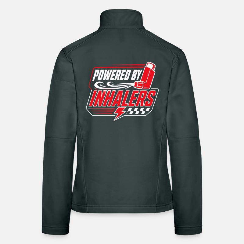 Asthma Asthmatics Powered By Inhalers Women's Softshell Jacket