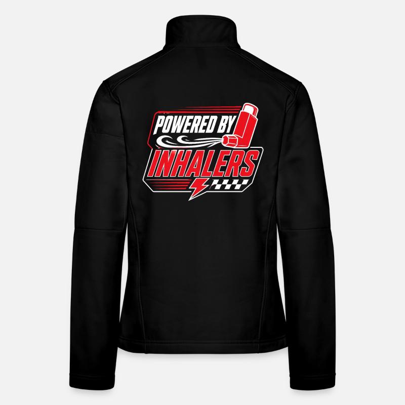 Asthma Asthmatics Powered By Inhalers Women's Softshell Jacket