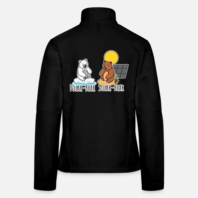 Polar Bär und Solar Bär - Bären Solar PV Anlage Frauen Softshelljacke