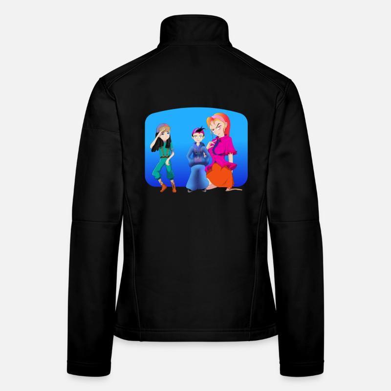 FAMILY THREESOME - Women's Softshell Jacket - black