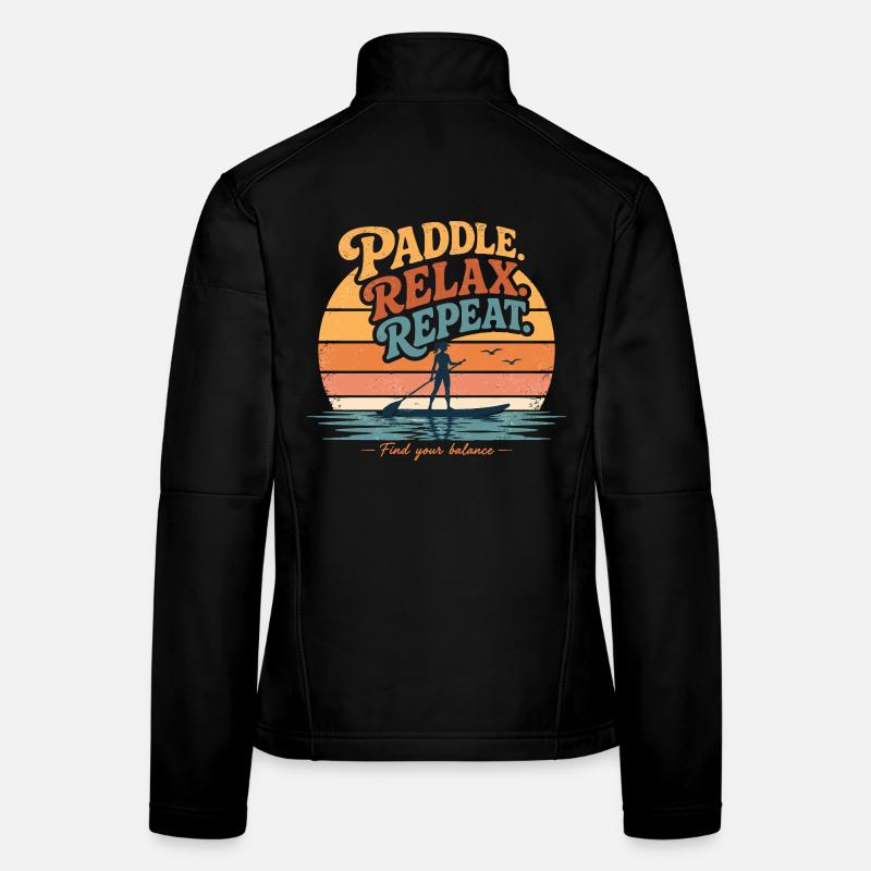 Paddle Relax Repeat SUP Shirt Veste en tissu softshell Femme