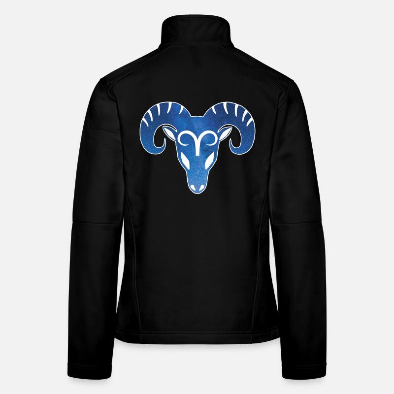 Bélier et univers Veste en tissu softshell Femme