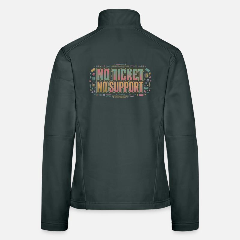 Sans ticket, sans support - Emploi en informatique Veste en tissu softshell Femme