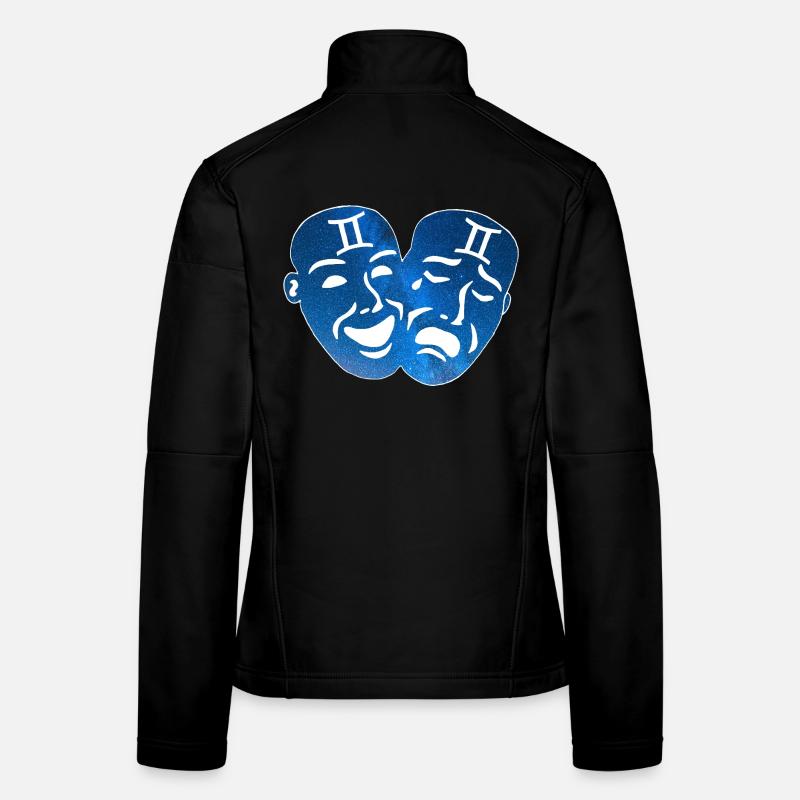 Gémeaux et univers Veste en tissu softshell Femme