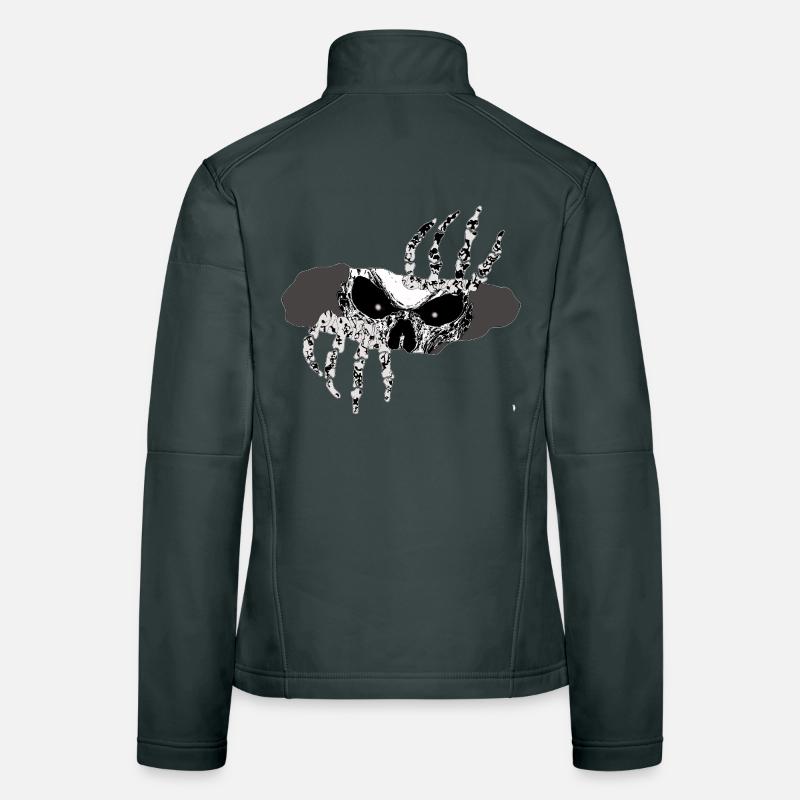Skull Claws in the Shadow Women's Softshell Jacket