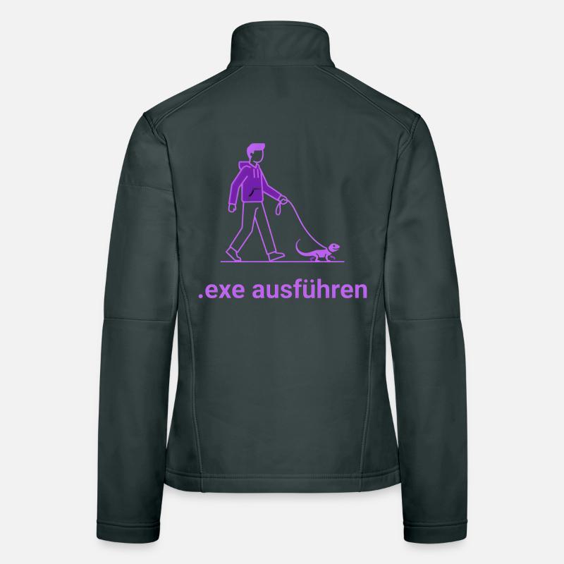 .exe ausführen ADMIN Lila Frauen Softshelljacke
