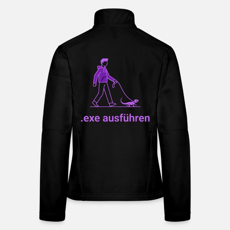 .exe ausführen ADMIN Lila Frauen Softshelljacke