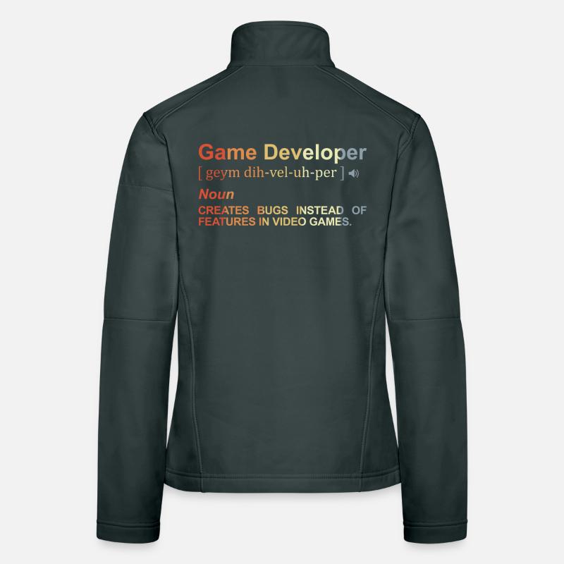 Game Developer Definition Women's Softshell Jacket