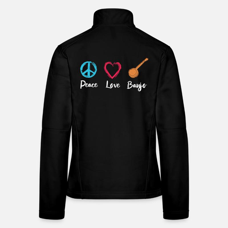 Banjo Paix Amour Veste en tissu softshell Femme