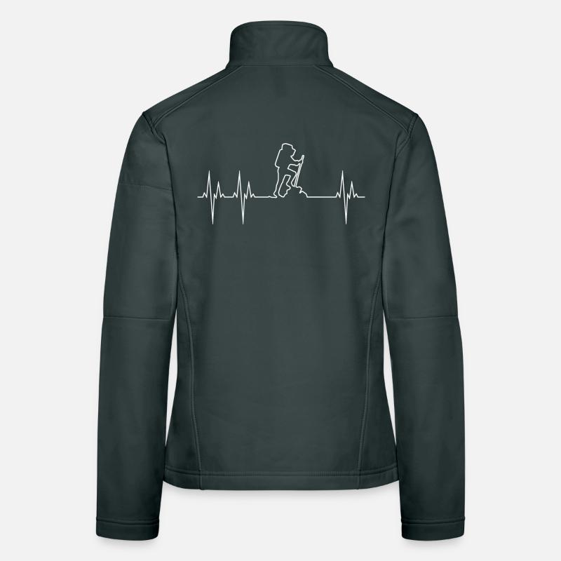 Wander-Elektrokardiogramm Frauen Softshelljacke
