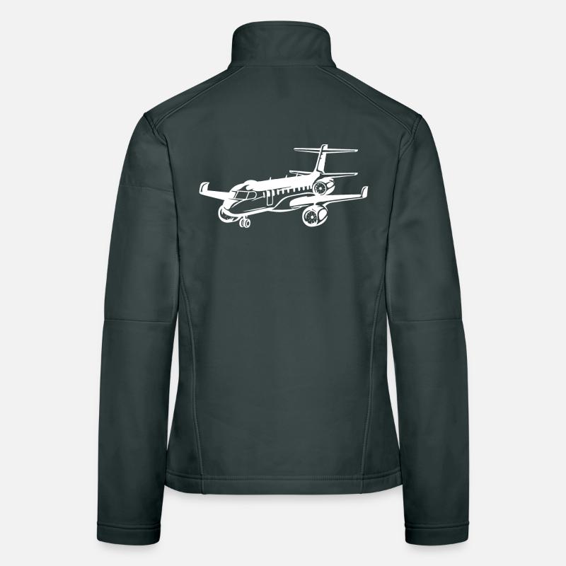 Dessin d’avion Veste en tissu softshell Femme