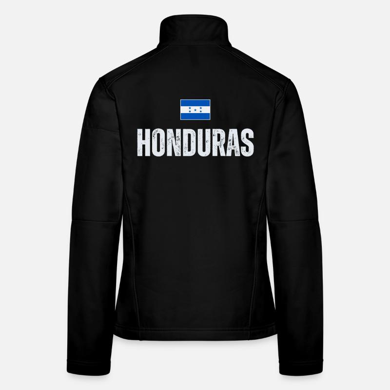 J’aime le Honduras, Drapeau du Honduras Veste en tissu softshell Femme