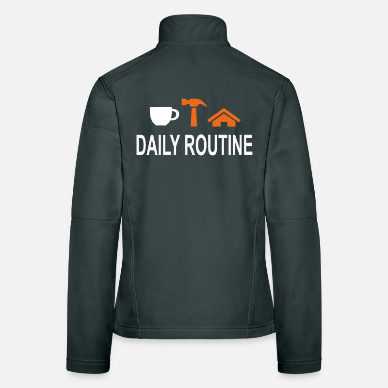Routine quotidienne, routine quotidienne, le travail peut attendre Veste en tissu softshell Femme