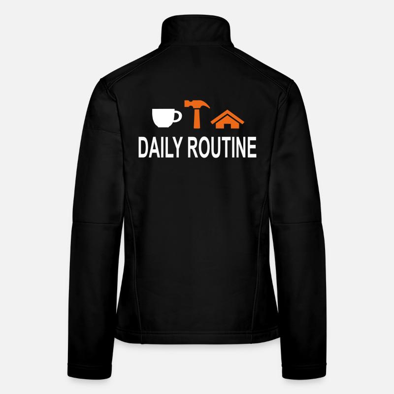 Routine quotidienne, routine quotidienne, le travail peut attendre Veste en tissu softshell Femme
