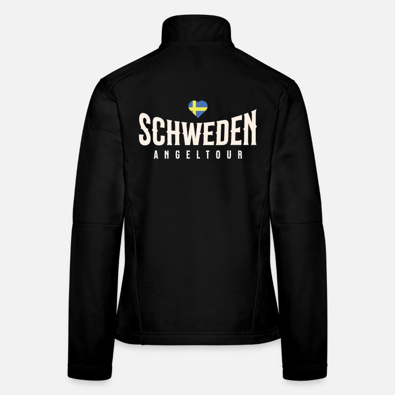 Voyage de pêche en Suède Veste en tissu softshell Femme