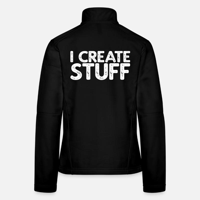 I Create Stuff Frauen Softshelljacke