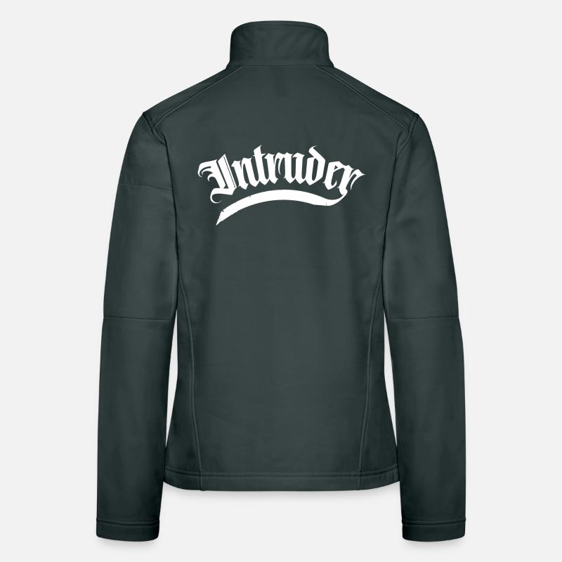 intruder hacker eindringling clan sticker computer Frauen Softshelljacke