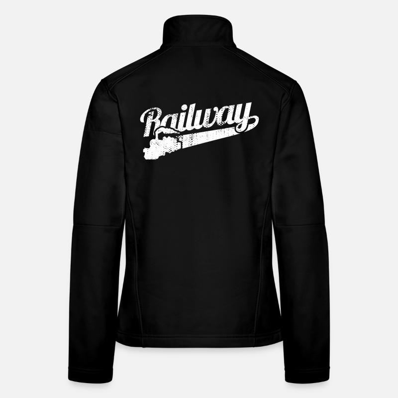 L'amour des chemins de fer Veste en tissu softshell Femme