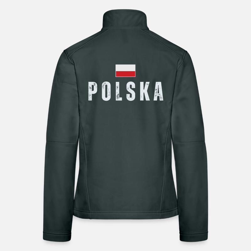 Polish flag, Polish pride Women's Softshell Jacket