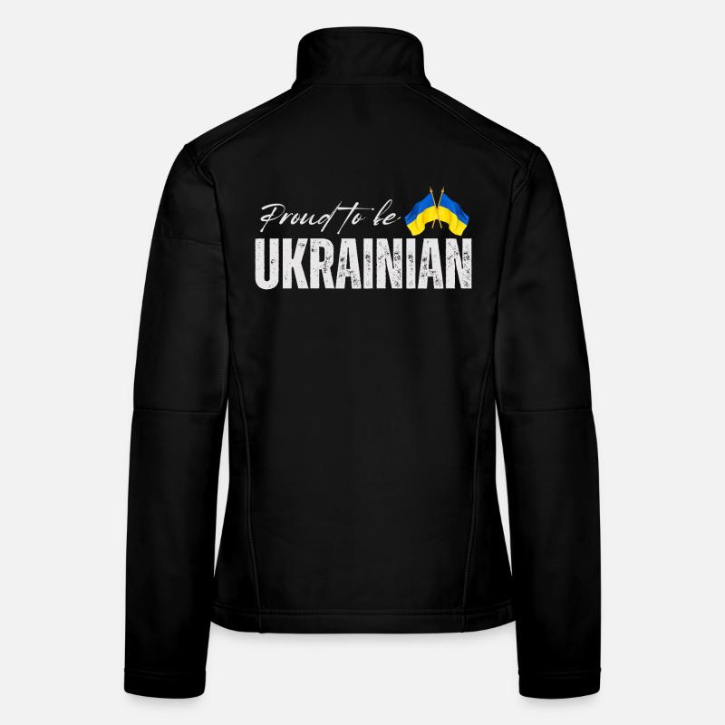 Stolzer Ukrainer, ich liebe die Ukraine Frauen Softshelljacke