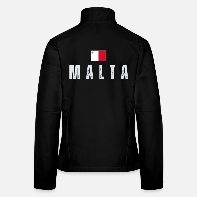 Flagge von Malta, maltesischer Patriot Frauen Softshelljacke