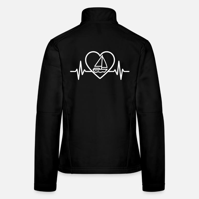 Cœur Voile – Passion Bateau Veste en tissu softshell Femme